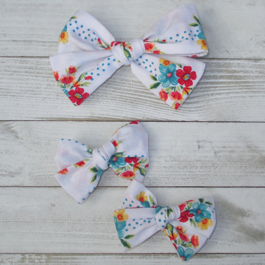 Summer Floral Hairbow