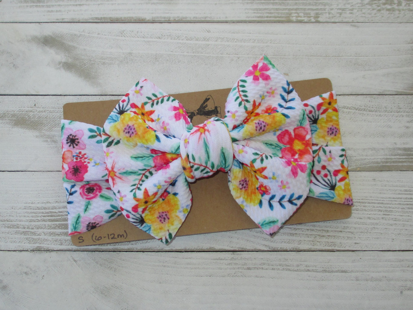 Bright Floral Headwrap Bow