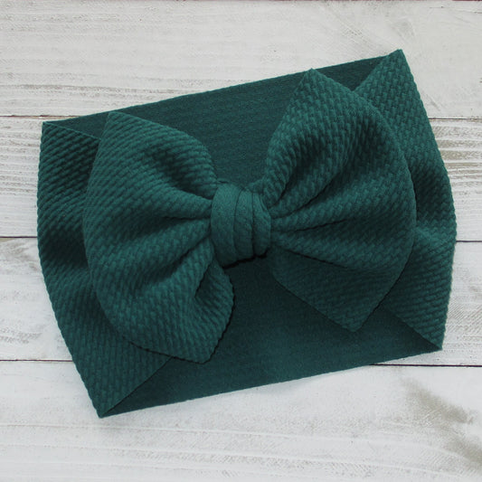 Hunter Green Headwrap Bow