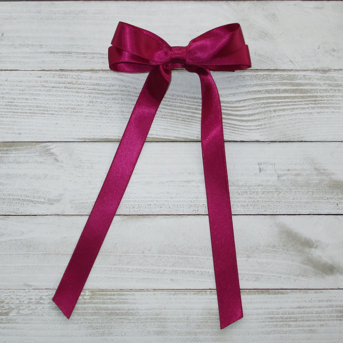 Merlot Satin Hairbow