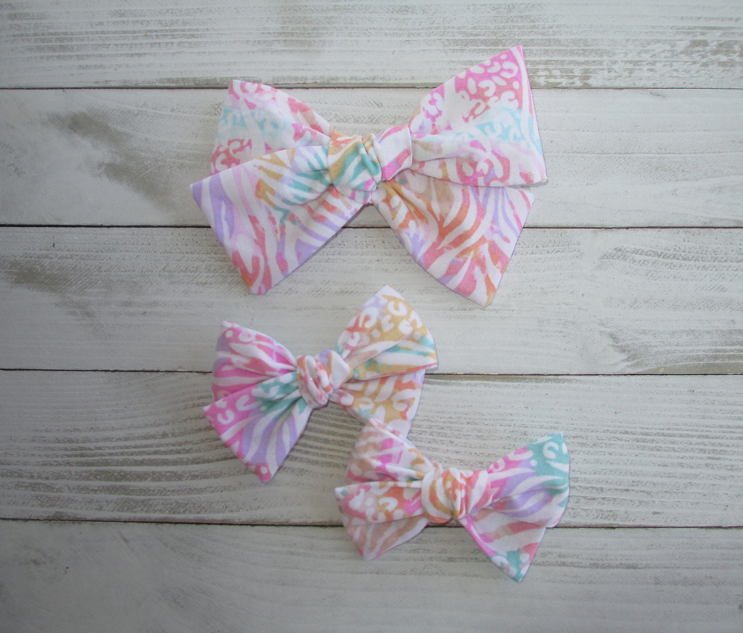 Bright Animal Print Hairbow