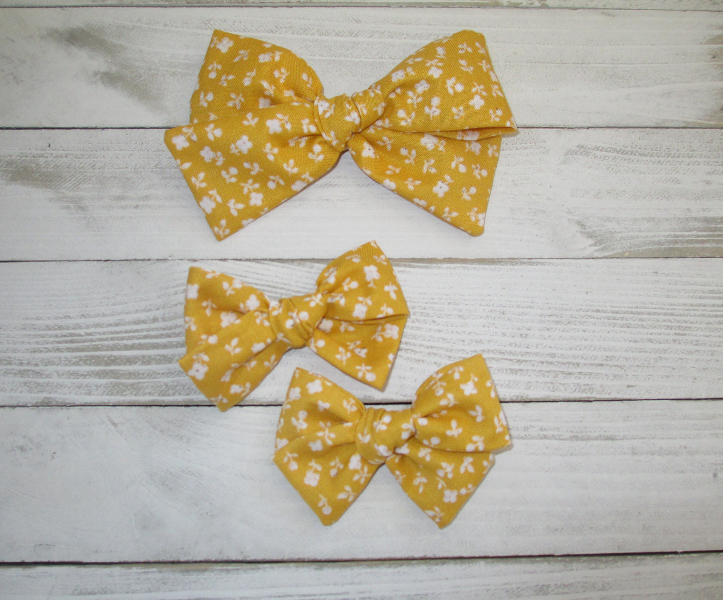 Yellow Floral Hairbow