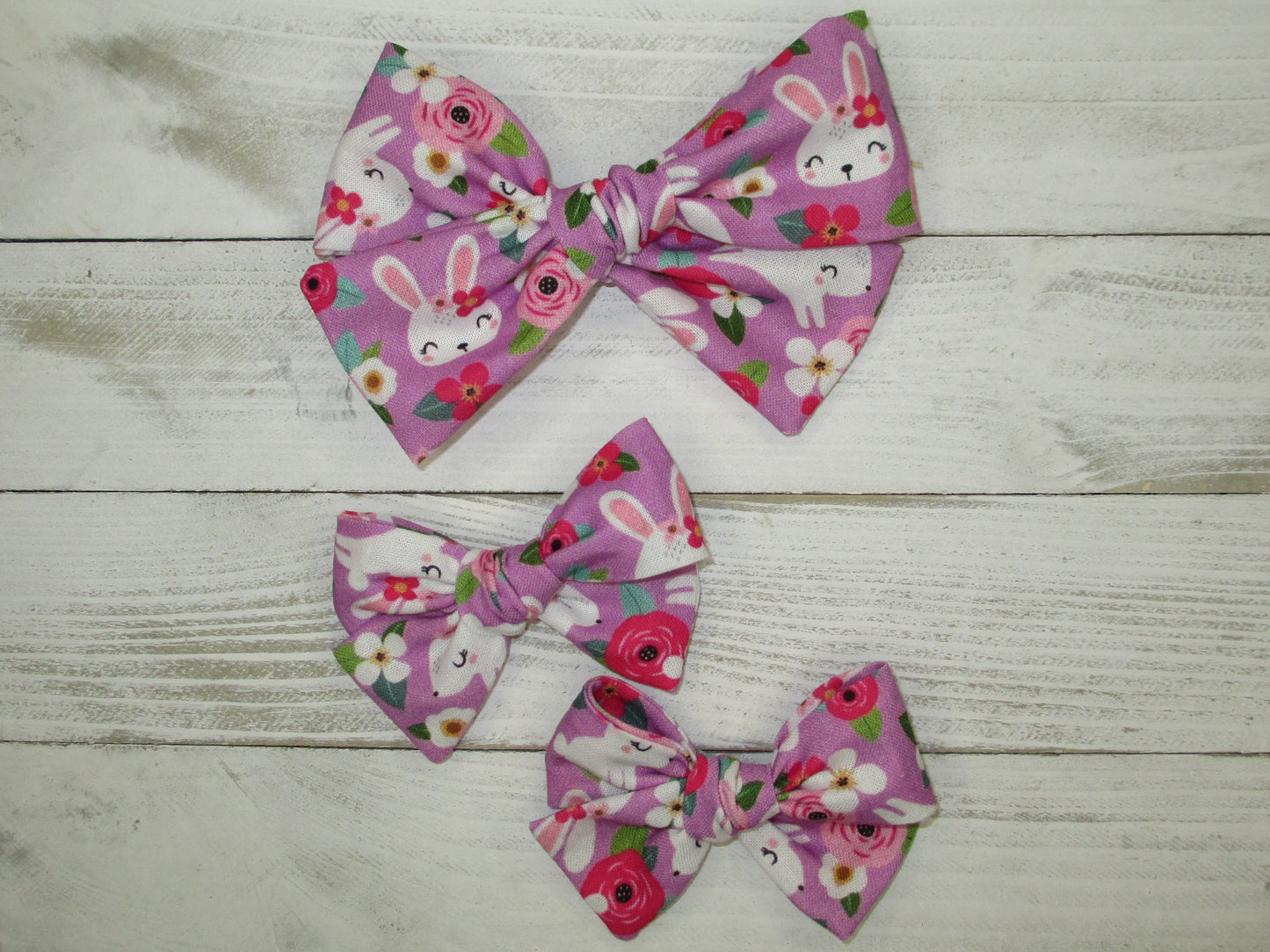 Purple Bunny Hairbow