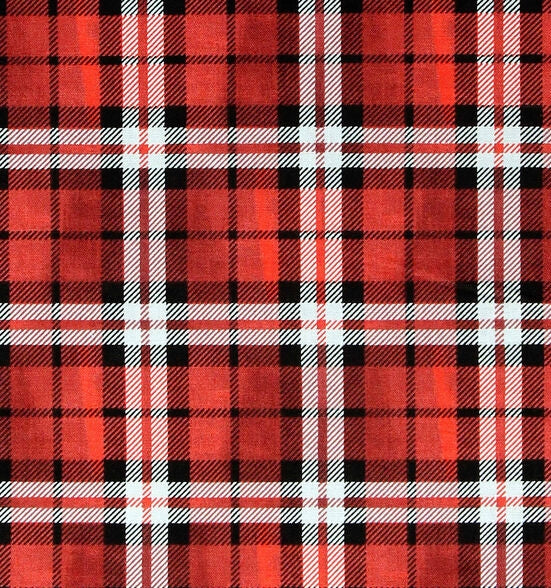 Red Plaid Hairbow