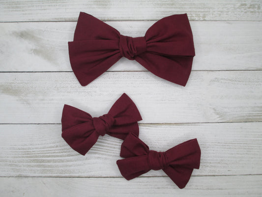 Merlot Hairbow