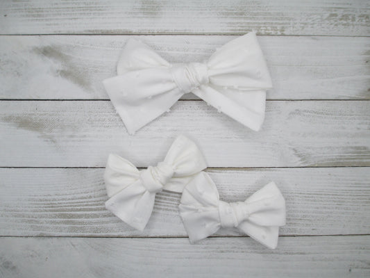 White Dot Hairbow